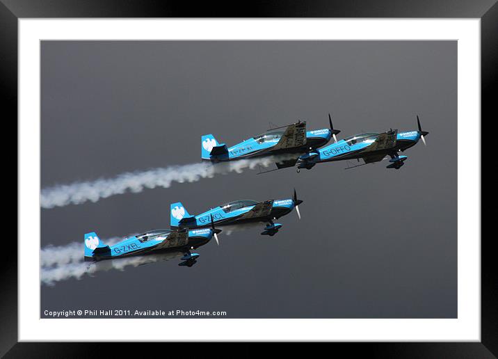 The Blades Air Display Team Framed Mounted Print by Phil Hall