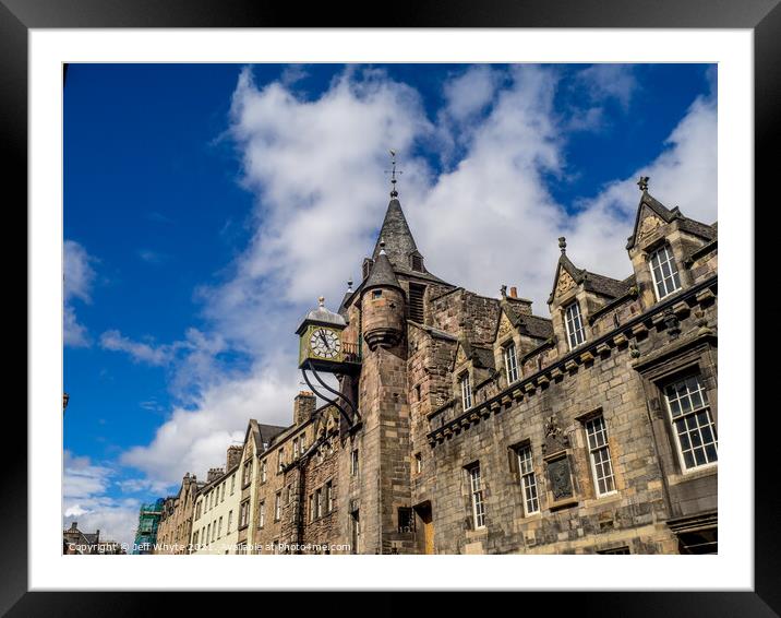 Canongate Tolbooth Framed Mounted Print by Jeff Whyte