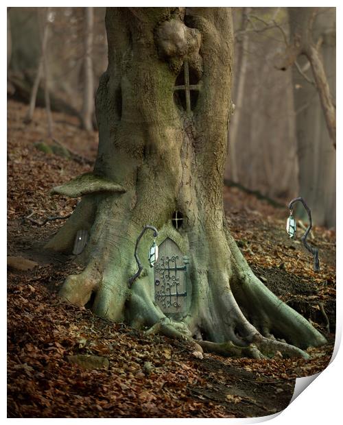 Beech-Tree House Print by Samuel Kerr
