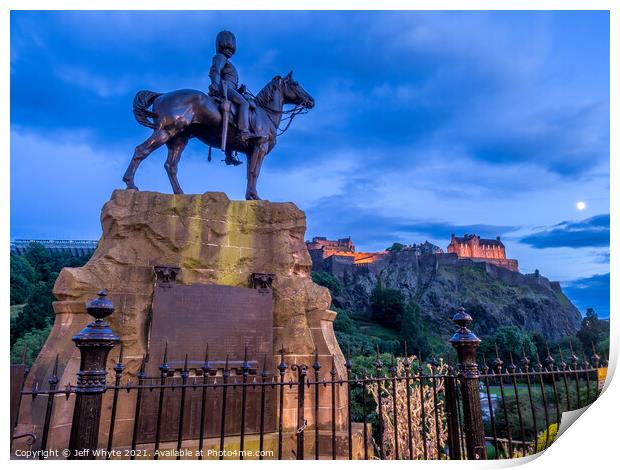 Royal Scots Greys Monument Print by Jeff Whyte