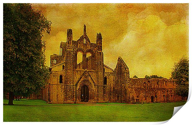 Kirkstall Abbey Print by Jacqui Kilcoyne