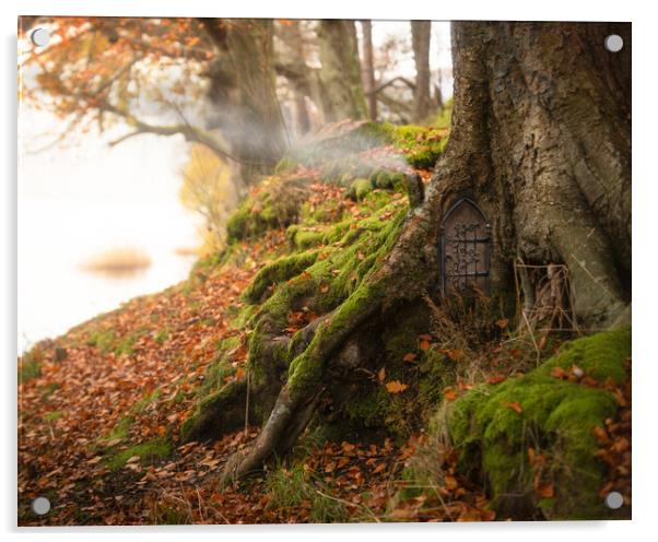 Tree House Acrylic by Samuel Kerr