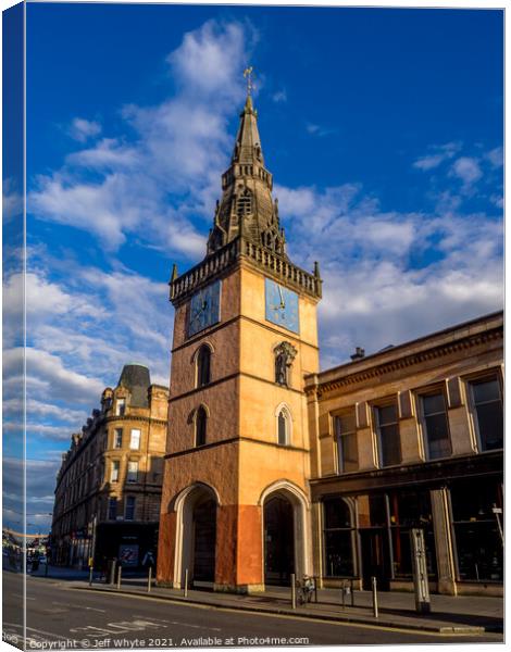 Tron Theatre and Steeple, Glasgow Canvas Print by Jeff Whyte