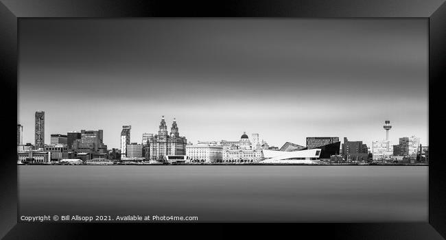 Liverpool waterfront. Framed Print by Bill Allsopp