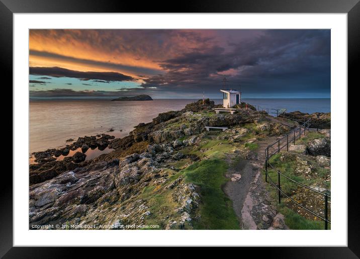 North Berwick lookout Framed Mounted Print by Jim Monk