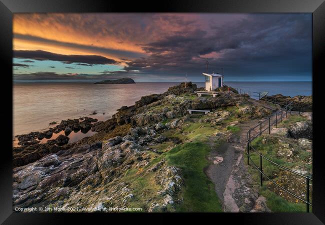 North Berwick lookout Framed Print by Jim Monk