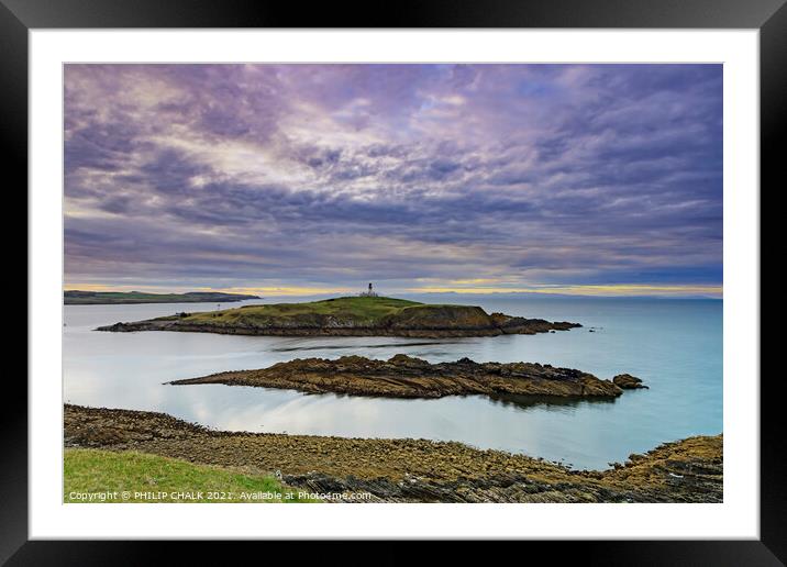 Little Ross island lighthouse west coast of Scotland 101 Framed Mounted Print by PHILIP CHALK