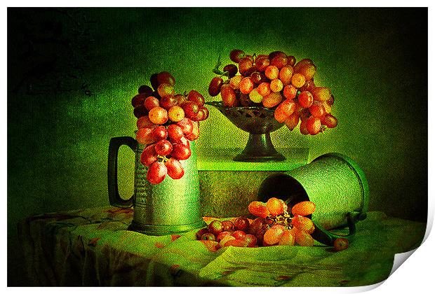 Grapes Grapes Grapes. Print by Irene Burdell