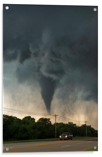 Tornado, Edmond, Oklahoma Acrylic by John Finney