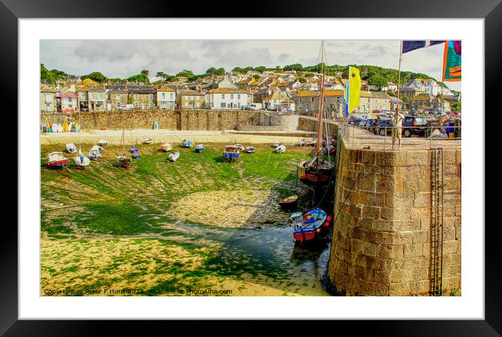 Mousehole An Illusion Framed Mounted Print by Peter F Hunt