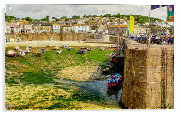 Mousehole An Illusion Acrylic by Peter F Hunt