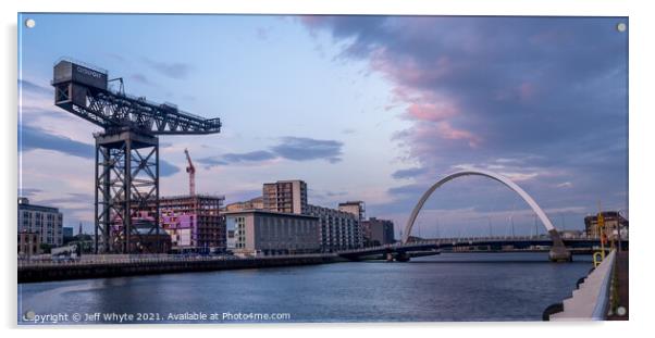 Finnieston Crane in Glasgow Acrylic by Jeff Whyte