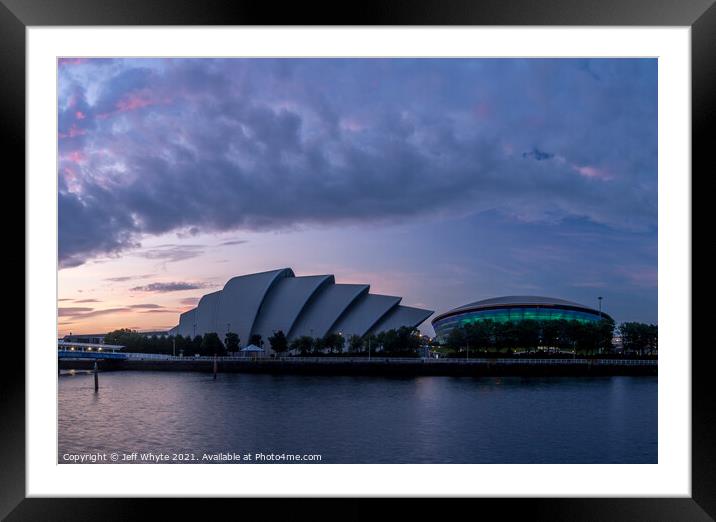 SEC Armadillo and SEE Hydro in Glasgow Framed Mounted Print by Jeff Whyte