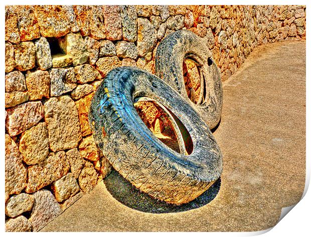 All Tyred Out! Print by Louise Godwin