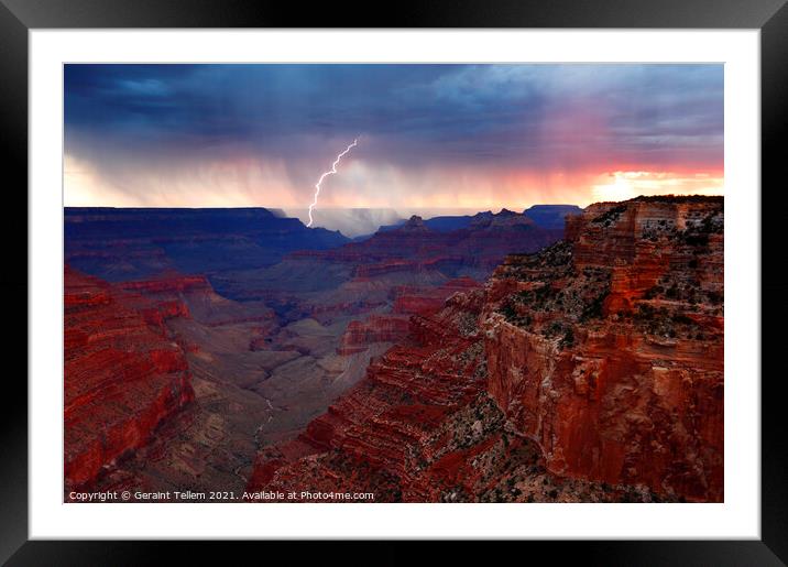 Grand Canyon, Arizona, USA Framed Mounted Print by Geraint Tellem ARPS