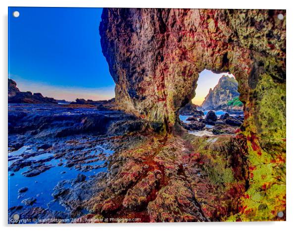 Full colored natural rock archway 4 Acrylic by Hanif Setiawan