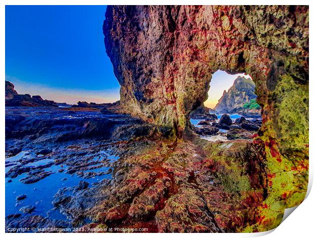 Full colored natural rock archway 4 Print by Hanif Setiawan