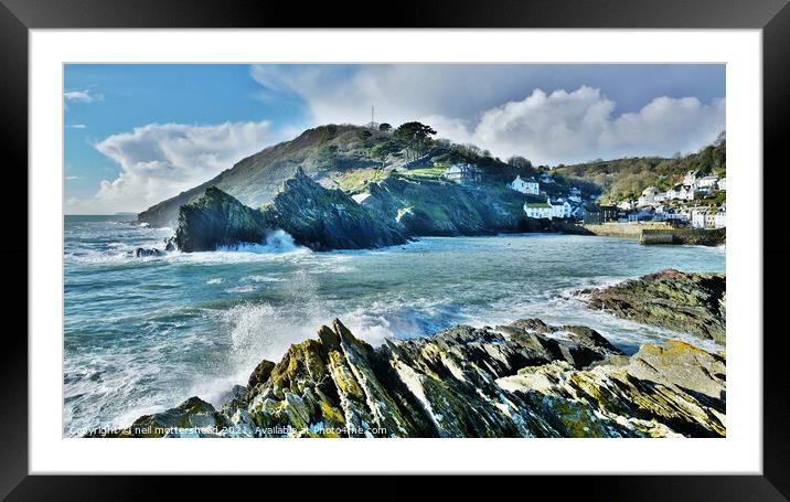 Gateway To Polperro Harbour. Framed Mounted Print by Neil Mottershead