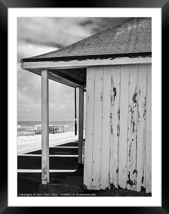Mablethorpe Beach hut at the seafront Framed Mounted Print by That Foto