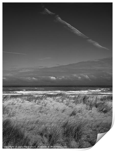 Mablethorpe Seaside in Monochrome Print by That Foto