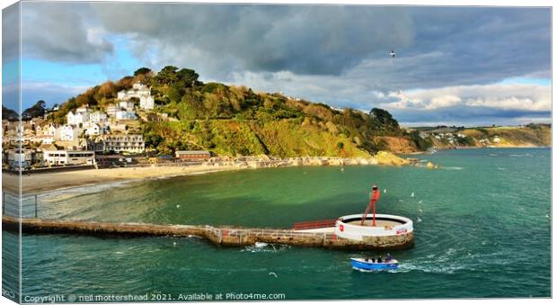 Returning To Looe. Canvas Print by Neil Mottershead