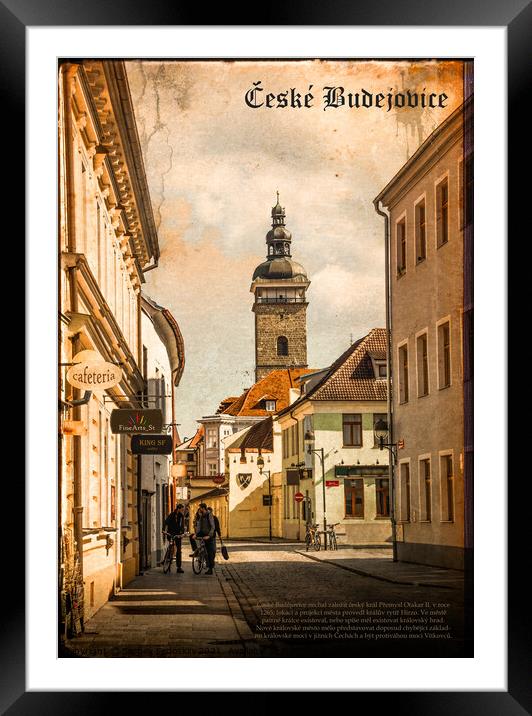Ceske Budejovice, Czech Republic. Framed Mounted Print by Sergey Fedoskin