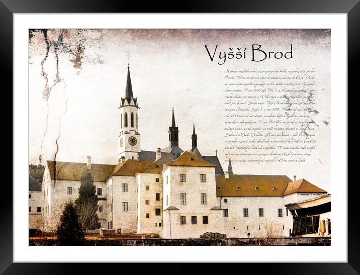 Vyssi Brod, Czech Republic. Framed Mounted Print by Sergey Fedoskin