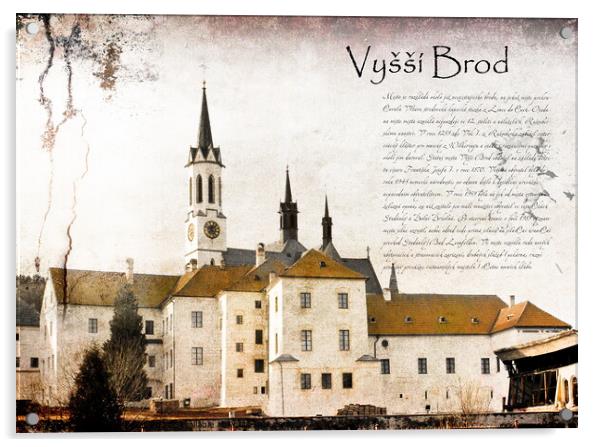 Vyssi Brod, Czech Republic. Acrylic by Sergey Fedoskin