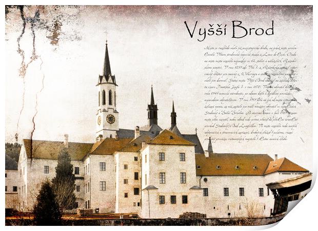 Vyssi Brod, Czech Republic. Print by Sergey Fedoskin