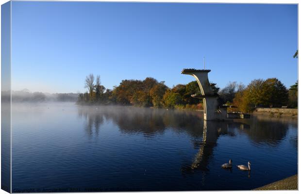 Blue Coate Water Canvas Print by Reidy's Photos