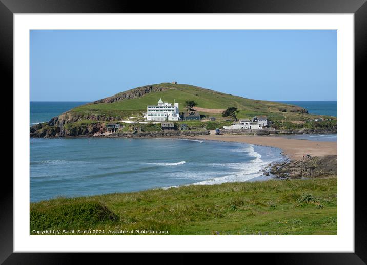 Burgh Island View Framed Mounted Print by Sarah Smith