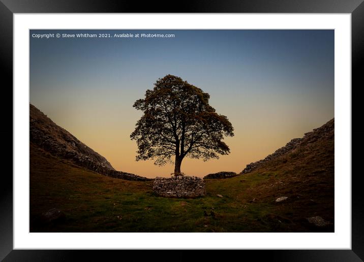 Twilight at the gap. Framed Mounted Print by Steve Whitham