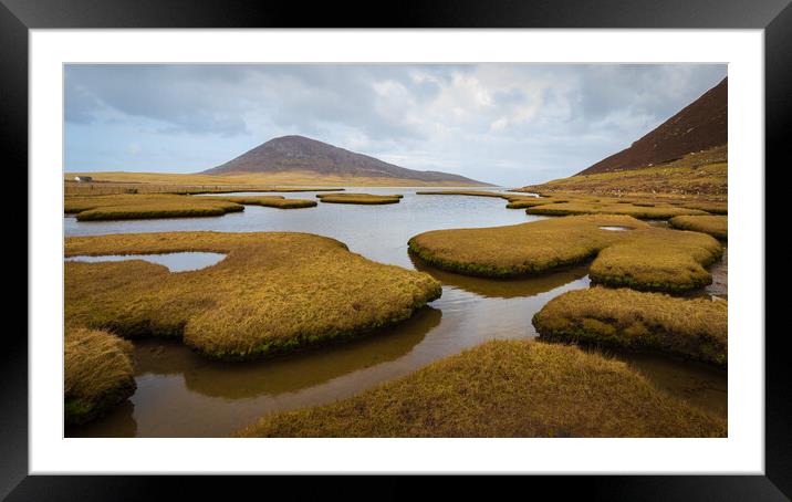 Northton Salt Flats Isle Of Harris Outer Hebrides Framed Mounted Print by Phil Durkin DPAGB BPE4