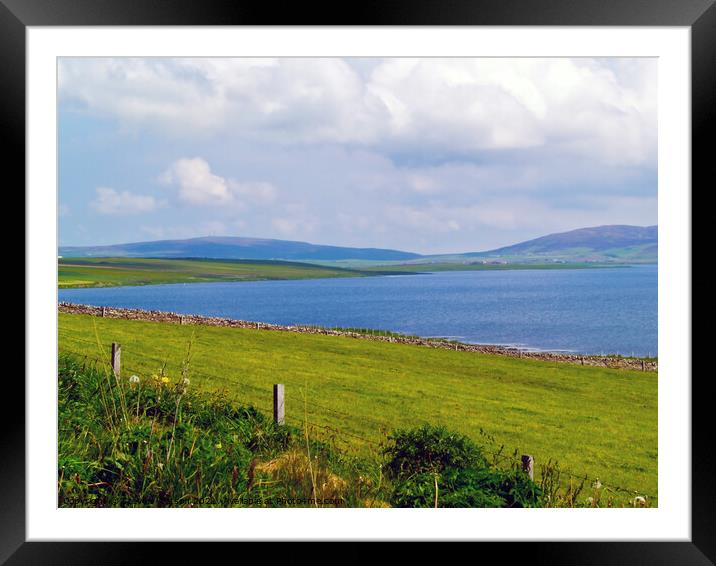 The Loch of Stenness Framed Mounted Print by Steven Watson