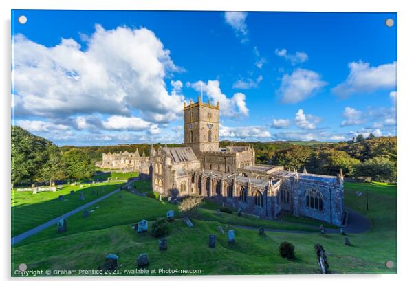 St David's Cathedral Acrylic by Graham Prentice