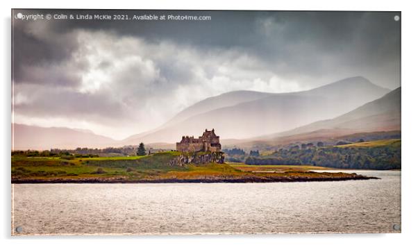 Duart Castle, Mull Acrylic by Colin & Linda McKie