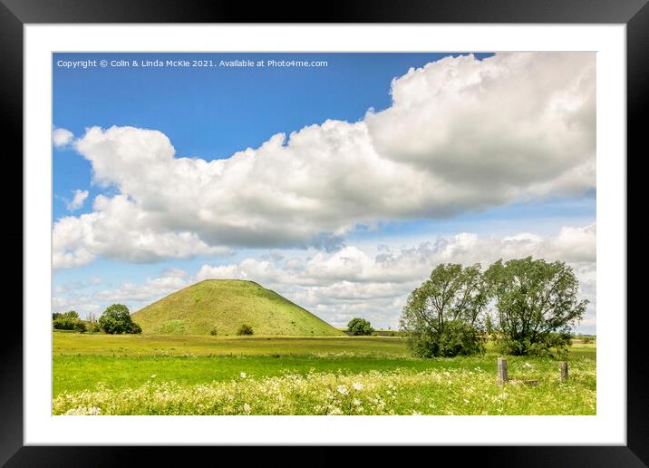 Silbury Hill, Wiltshire Framed Mounted Print by Colin & Linda McKie