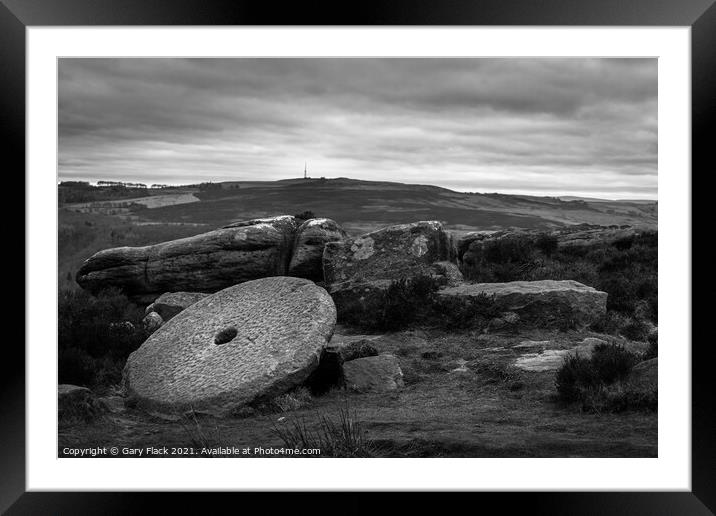 MIll Stones in the Peak District Framed Mounted Print by That Foto