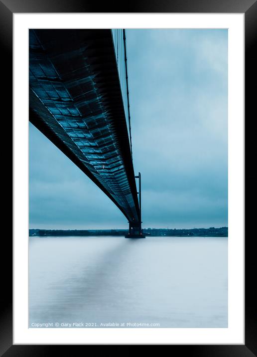 Humber bridge from the north bank Framed Mounted Print by That Foto