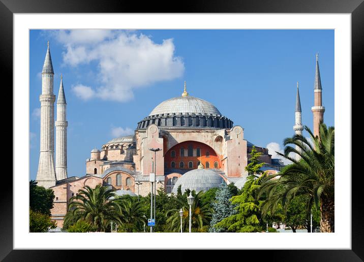 Hagia Sophia in Istanbul Framed Mounted Print by Artur Bogacki