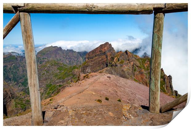 Mountains of Madeira Print by Roger Green