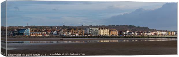 West Kirby Panorama Canvas Print by Liam Neon