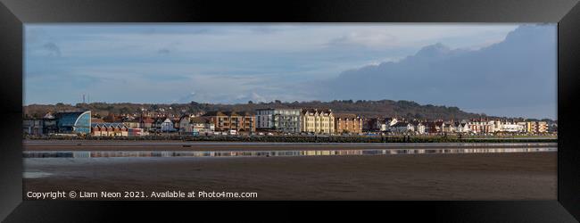 West Kirby Panorama Framed Print by Liam Neon