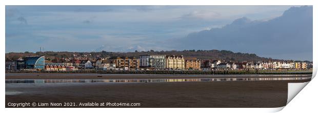 West Kirby Panorama Print by Liam Neon
