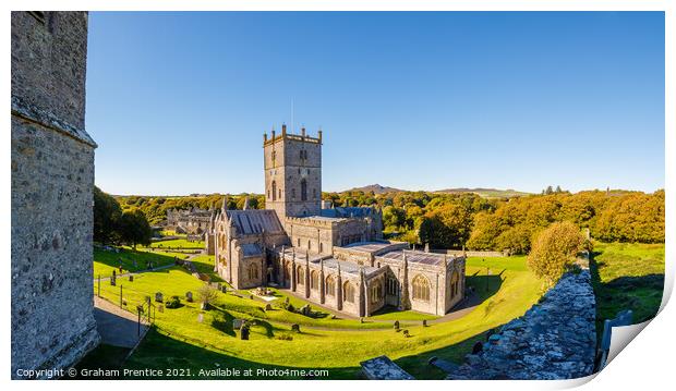 St David's Cathedral Print by Graham Prentice