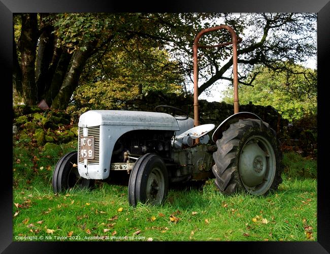 Classic tractor Framed Print by Nik Taylor