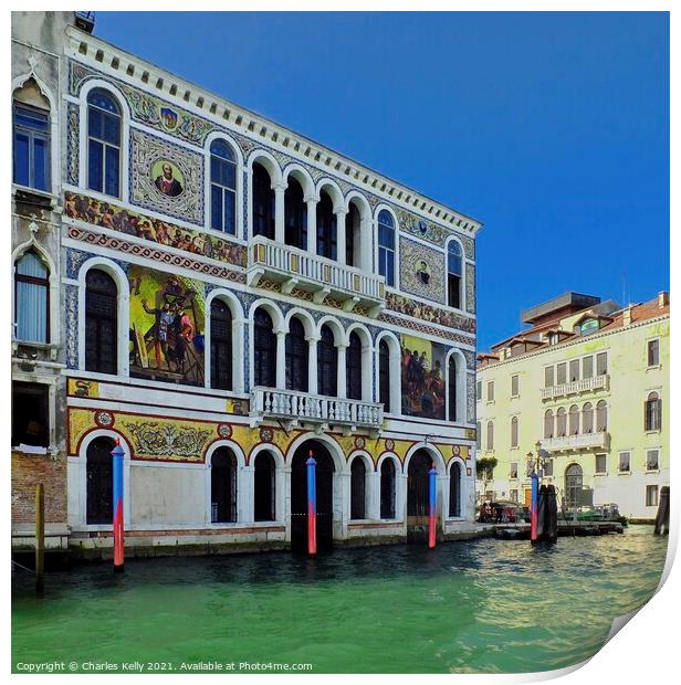 Magnificient Palazzo on the Grand Canal, Venice Print by Charles Kelly