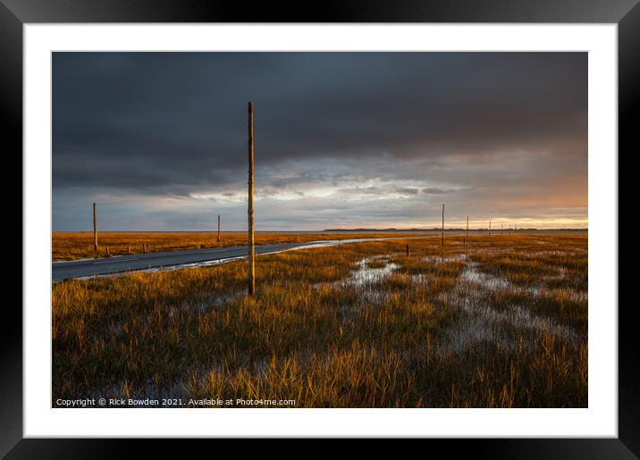 Lindisfarne Northumberland Framed Mounted Print by Rick Bowden