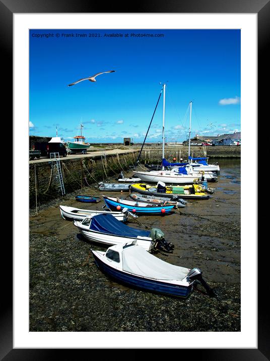 The beautiful harbour of Aberaeron Framed Mounted Print by Frank Irwin