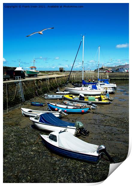 The beautiful harbour of Aberaeron Print by Frank Irwin